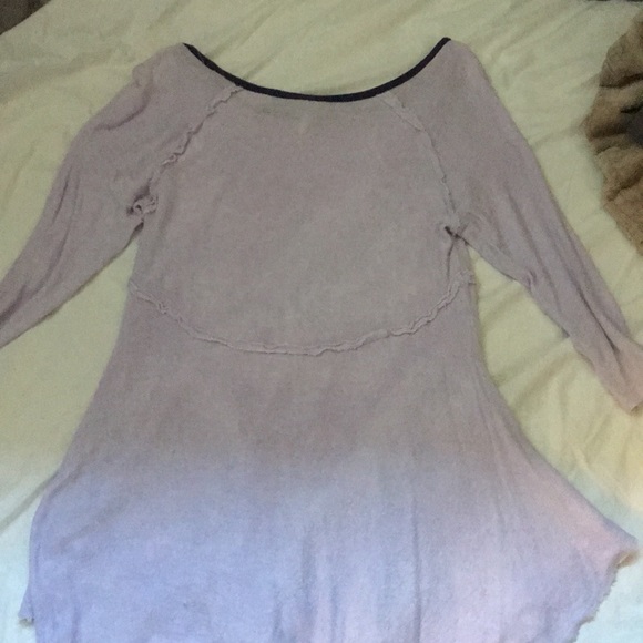 Free People lavender flowy blouse - Picture 2 of 4